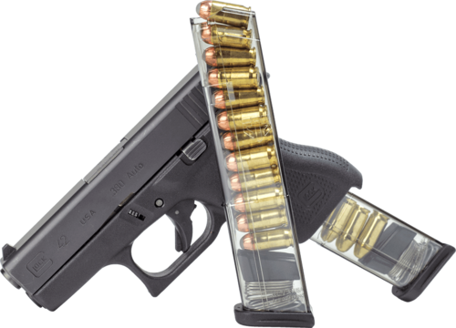 Ets Magazine For Glock .380acp 7rd Carbon Smoke Fits 42