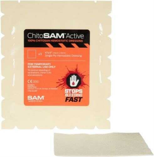Sawyer First Aid CHITO Sam Bleed Stopper Dressing 4"X4"