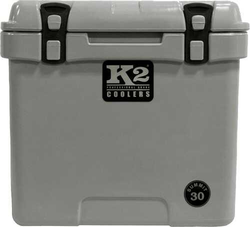 K2 COOLERS Summit Series 30 Qt Steel Grey W/ Wheels