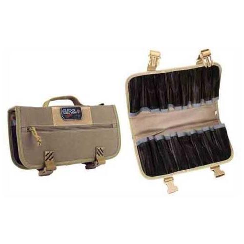 G*Outdoors GPS-T16MAGT Tactical Magazine Case (16)Pistol Mags Tan 1000D Nylon