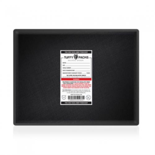 Tuffypack 11" x 14" Rectangular Ballistic Shield Level IIIA - Laptop/Briefcase