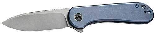 We Knife ELEMENTUM 2.96" Blue Titanium/STNWSH 20Cv FRM Lock