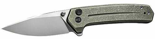 We Knife CULEX 2.9" Green Titanium/Silver Bead Blasted