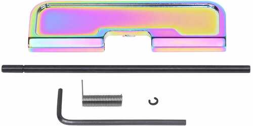 Guntec Ar15 Ejection Port Dust Cover Gen 3 Rainbow Pvd Coated